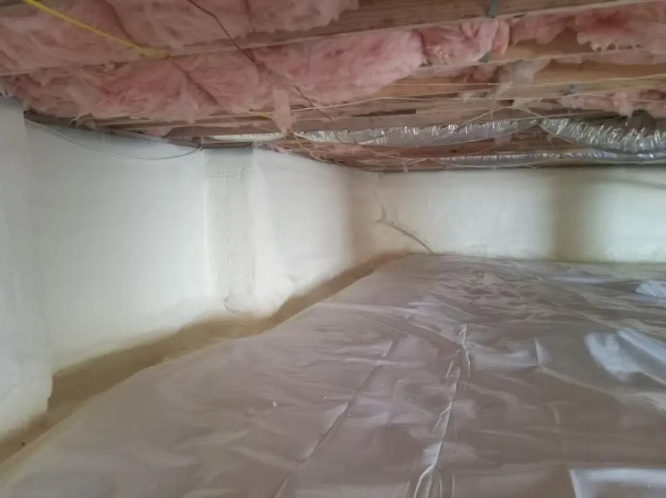 Crawl space encapsulation with closed-cell spray foam for Spray Foam Roofing in Riverbank